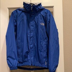 The North Face Blue Quest Hooded jacket -Windbreaker, size men’s small